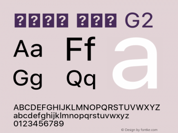 系统字体 常规体 G2 11.0d45e1--BETA图片样张