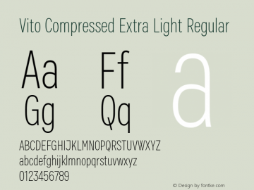 Vito Compressed Extra Light Regular Version 1.002图片样张
