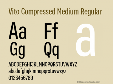 Vito Compressed Medium Regular Version 1.002图片样张