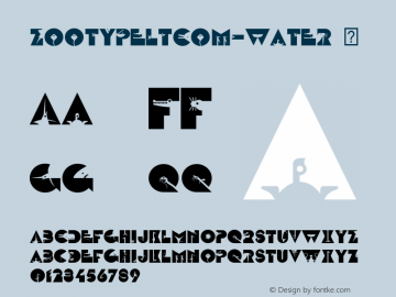 ZootypeLTCom-Water ☞ Version 1.01;com.myfonts.easy.linotype.zootype.com-water.wfkit2.version.3K3c图片样张