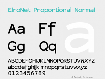 ElroNet Proportional Normal 1.0 Sun Apr 23 13:11:10 1995图片样张