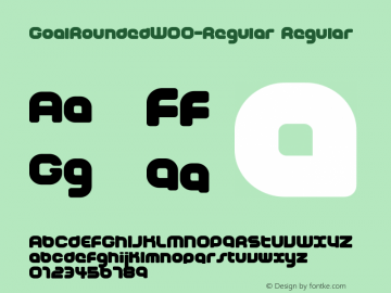 GoalRoundedW00-Regular Regular Version 1.0 Font Sample