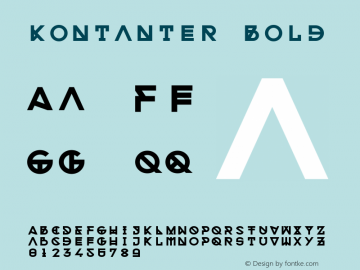 Kontanter Bold Version 001.000图片样张