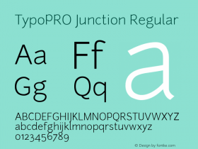 TypoPRO Junction Regular Version 1.002图片样张