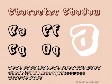 Character Shadow Macromedia Fontographer 4.1J 00.10.17 Font Sample