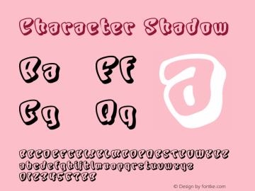 Character Shadow Macromedia Fontographer 4.1J 01.1.23图片样张