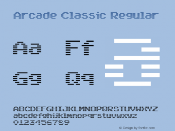 Arcade Classic Regular 1999; 1.1图片样张