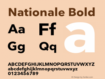 Nationale Bold Version 1.002图片样张