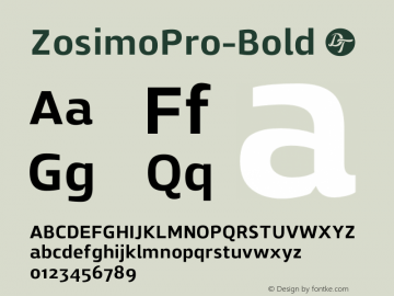 ZosimoPro-Bold ☞ Version 1.000;PS 001.000;hotconv 1.0.70;makeotf.lib2.5.58329;com.myfonts.easy.delicious-type.zosimo-pro.bold.wfkit2.version.4p6H图片样张
