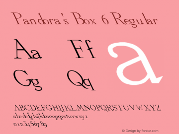Pandora's Box 6 Regular 1.0 Mon Apr 24 13:45:06 1995图片样张