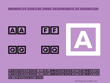 Woodkit Solid Pro Alphabet A Regular Version 1.0; 2014图片样张
