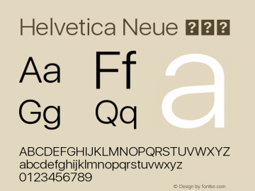 Helvetica Neue 细斜体 10.0d35e1 Font Sample