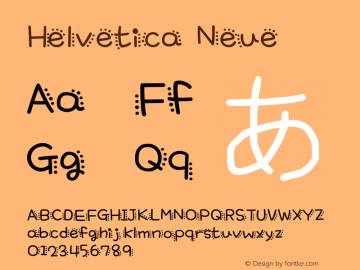 Helvetica Neue 粗体 10.0d35e1图片样张