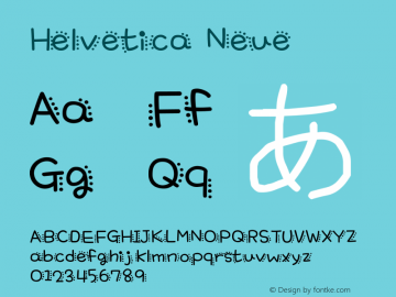 Helvetica Neue 粗斜体 10.0d35e1图片样张