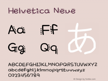 Helvetica Neue 中等斜体 10.0d35e1 Font Sample