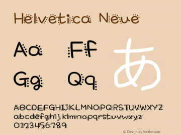 Helvetica Neue 细体 10.0d35e1图片样张