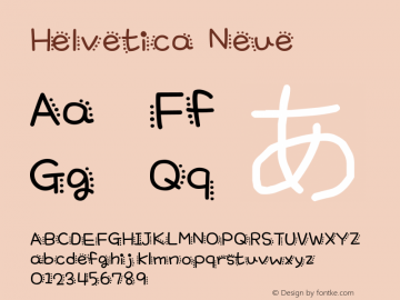 Helvetica Neue 细斜体 10.0d35e1 Font Sample