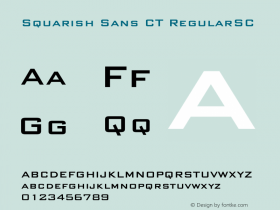 Squarish Sans CT RegularSC Version 0.9图片样张