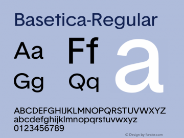 Basetica-Regular ☞ Version 1.001;com.myfonts.easy.nonpareille.basetica.regular.wfkit2.version.4ktR Font Sample