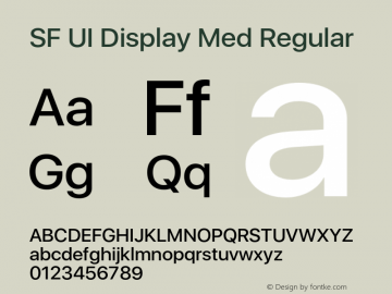 SF UI Display Med Regular 11.0d33e2--BETA图片样张