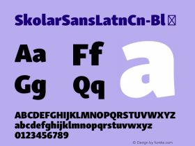 SkolarSansLatnCn-Bl ☞ Version 1.500;PS 1.300;hotconv 1.0.81;makeotf.lib2.5.63406; ttfautohint (v1.3.34-f4db); Renamed to: Skolar Sans Latin Condensed;com.myfonts.easy.rosetta.skolar-sans.condensed-black.wfkit2.version.4pev Font Sample