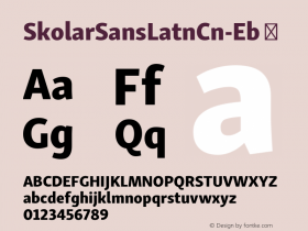 SkolarSansLatnCn-Eb ☞ Version 1.500;PS 1.300;hotconv 1.0.81;makeotf.lib2.5.63406; ttfautohint (v1.3.34-f4db); Renamed to: Skolar Sans Latin Condensed;com.myfonts.easy.rosetta.skolar-sans.condensed-extrabold.wfkit2.version.4peA图片样张