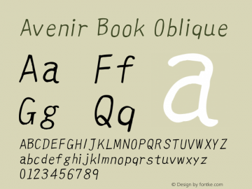 avenir book font avenir book font