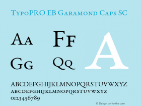 TypoPRO EB Garamond Caps SC Version 000.010图片样张