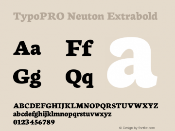 TypoPRO Neuton Extrabold Version 1.46图片样张