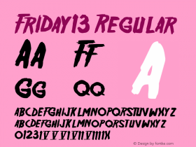 Friday13 Regular 1.3图片样张