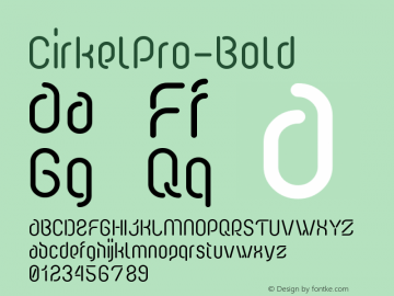 CirkelPro-Bold ☞ Version 1.000;com.myfonts.easy.forte-type.cirkel-pro.bold.wfkit2.version.3vNq Font Sample