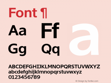 Font ¶ Version 2.001 Font Sample