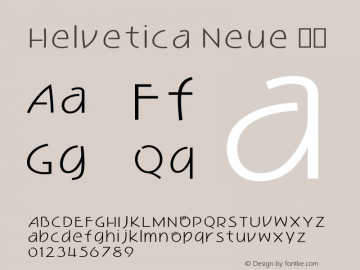 Helvetica Neue 中等 10.0d35e1 Font Sample