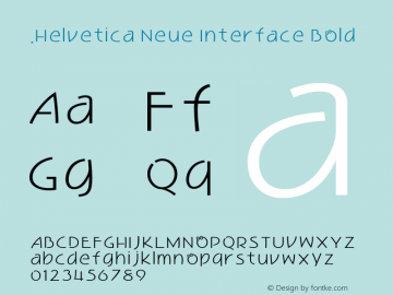 .Helvetica Neue Interface Bold 10.0d35e1图片样张