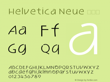 Helvetica Neue 细斜体 10.0d35e1图片样张