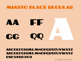 Miasto Black Regular Version 1.000;PS 001.000;hotconv 1.0.70;makeotf.lib2.5.58329 Font Sample