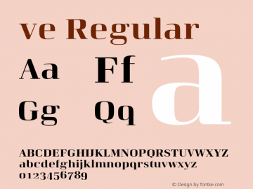 ve Regular Version 1.001;PS 001.001;hotconv 1.0.70;makeotf.lib2.5.58329;com.myfonts.easy.arne-freytag.curve.bold.wfkit2.version.4pzG图片样张