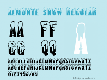 Almonte Snow Regular OTF 4.000;PS 001.001;Core 1.0.29 Font Sample
