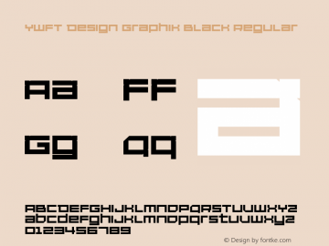 YWFT Design Graphik Black Regular Version 1.000;PS 001.001;hotconv 1.0.56图片样张