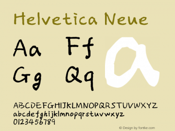 Helvetica Neue 紧缩黑体 10.0d35e1图片样张