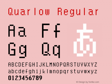 Quarlow Regular Version 1.1图片样张