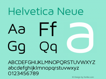 Helvetica Neue 超细体 10.0d35e1 Font Sample