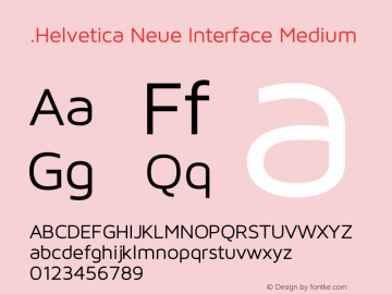 .Helvetica Neue Interface Medium 10.0d35e1图片样张