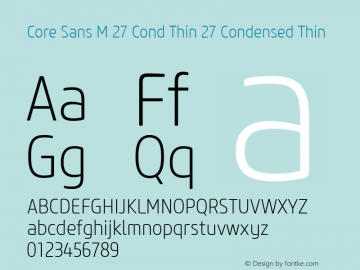 Core Sans M 27 Cond Thin 27 Condensed Thin Version 1.000;com.myfonts.s-core.core-sans-m.cn-extra-light.wfkit2.3XiF图片样张