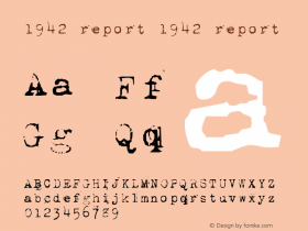 1942 report 1942 report 2001 Freeware图片样张