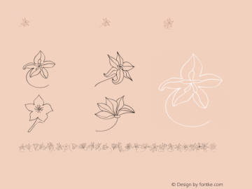 Felicita-Fleurs Regular 1.000;com.myfonts.easy.wiescherdesign.felicita.fleurs.wfkit2.version.44YA Font Sample