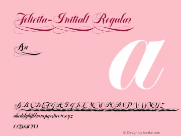 Felicita-Initial1 Regular 001.000;com.myfonts.easy.wiescherdesign.felicita.initial-1.wfkit2.version.44YB Font Sample