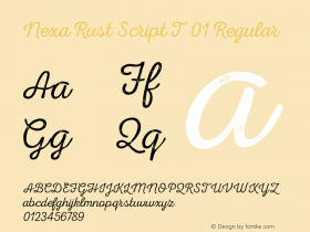 Nexa Rust Script T 01 Regular Version 1.000;com.myfonts.easy.font-fabric.nexa-rust.script-t-01.wfkit2.version.4i9v图片样张
