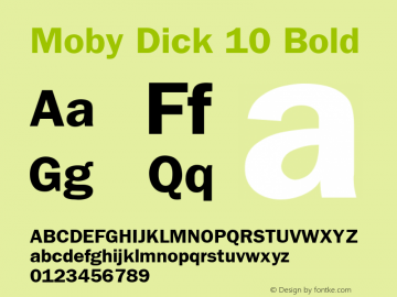 Moby Dick 10 Bold 001.003图片样张