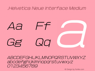 .Helvetica Neue Interface Medium 10.0d35e1 Font Sample